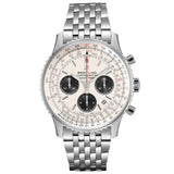 Breitling Navitimer B01 Chronograph 43mm Silver Dial Automatic Gents Watch AB0121211G1A1