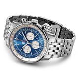 breitling navitimer b01 chronograph 46mm blue dial automatic gents watch