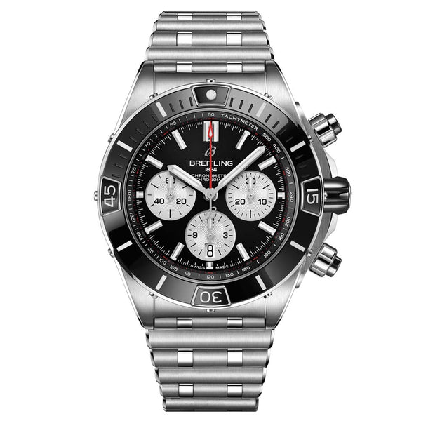 Breitling Super Chronomat B01 Chronograph 44mm Black Dial Automatic Gents Watch AB0136251B1A1
