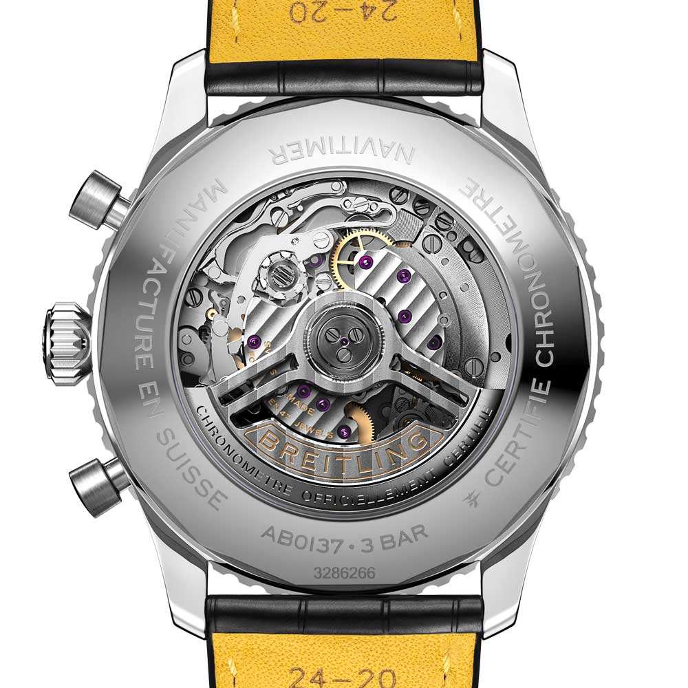 Breitling Navitimer B01 Chronograph 46mm Black Dial Automatic Gents Watch AB0137211B1P1