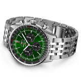 Breitling Navitimer B01 Chronograph 46mm Green Dial Automatic Gents Watch AB0137241L1A1