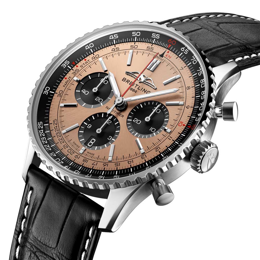 Breitling Navitimer B01 Chronograph 43mm Copper Dial Automatic Gents Watch AB0138241K1P1