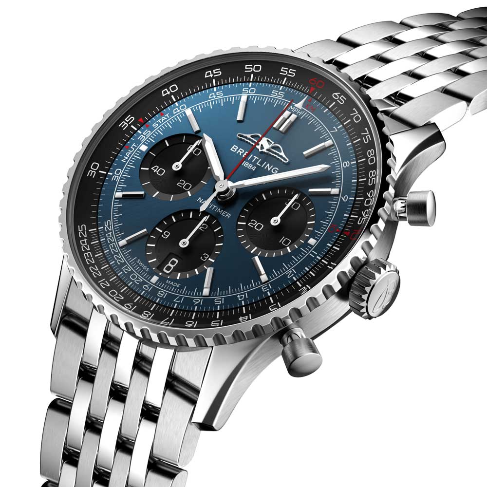 Breitling Navitimer B01 Chronograph 41mm Blue Dial Automatic Gents Watch AB0139241C1A1