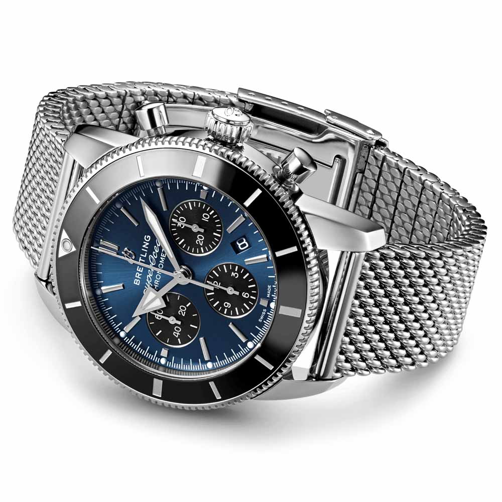 Breitling Superocean Heritage B01 Chronograph 44mm Blue Dial Automatic Gents Watch AB0162121C1A1