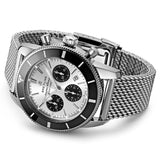 Breitling Superocean Heritage B01 Chronograph 44mm Silver Dial Automatic Gents Watch AB0162121G1A1