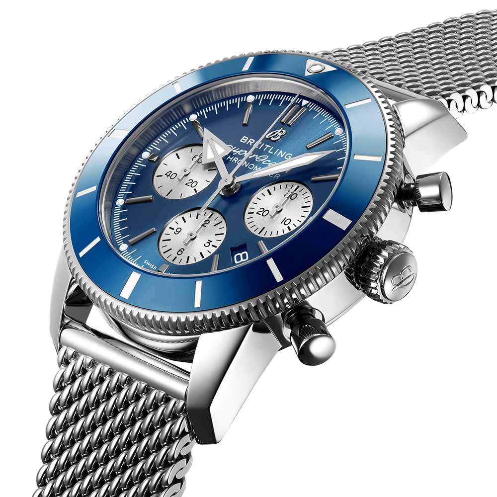 Breitling Superocean Heritage B01 Chronograph 44mm Blue Dial Automatic Gents Watch AB0162161C1A1