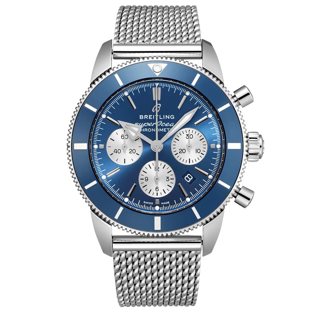 Breitling Superocean Heritage B01 Chronograph 44mm Blue Dial Automatic Gents Watch AB0162161C1A1