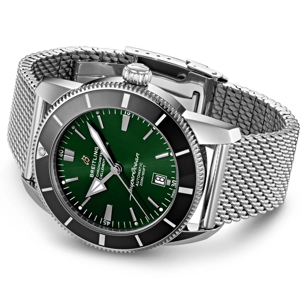 Breitling Superocean Heritage B20 46mm Green Dial Automatic Gents Watch AB2020121L1A1