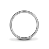 Platinum 2.5mm Medium Court Wedding Ring Side Shot