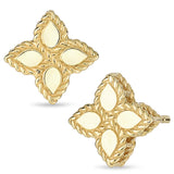 Roberto Coin 18ct Yellow Gold Small Princess Flower Stud Earrings AR777EA0640Y