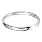Platinum 2mm Light Court Ladies Wedding Ring