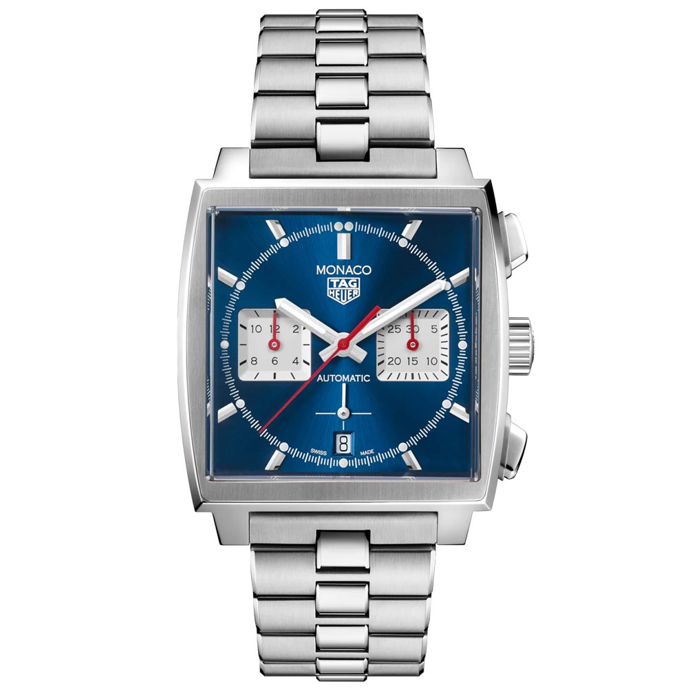 TAG Heuer Monaco 39mm Blue Dial Automatic Chronograph Gents Watch CAW2