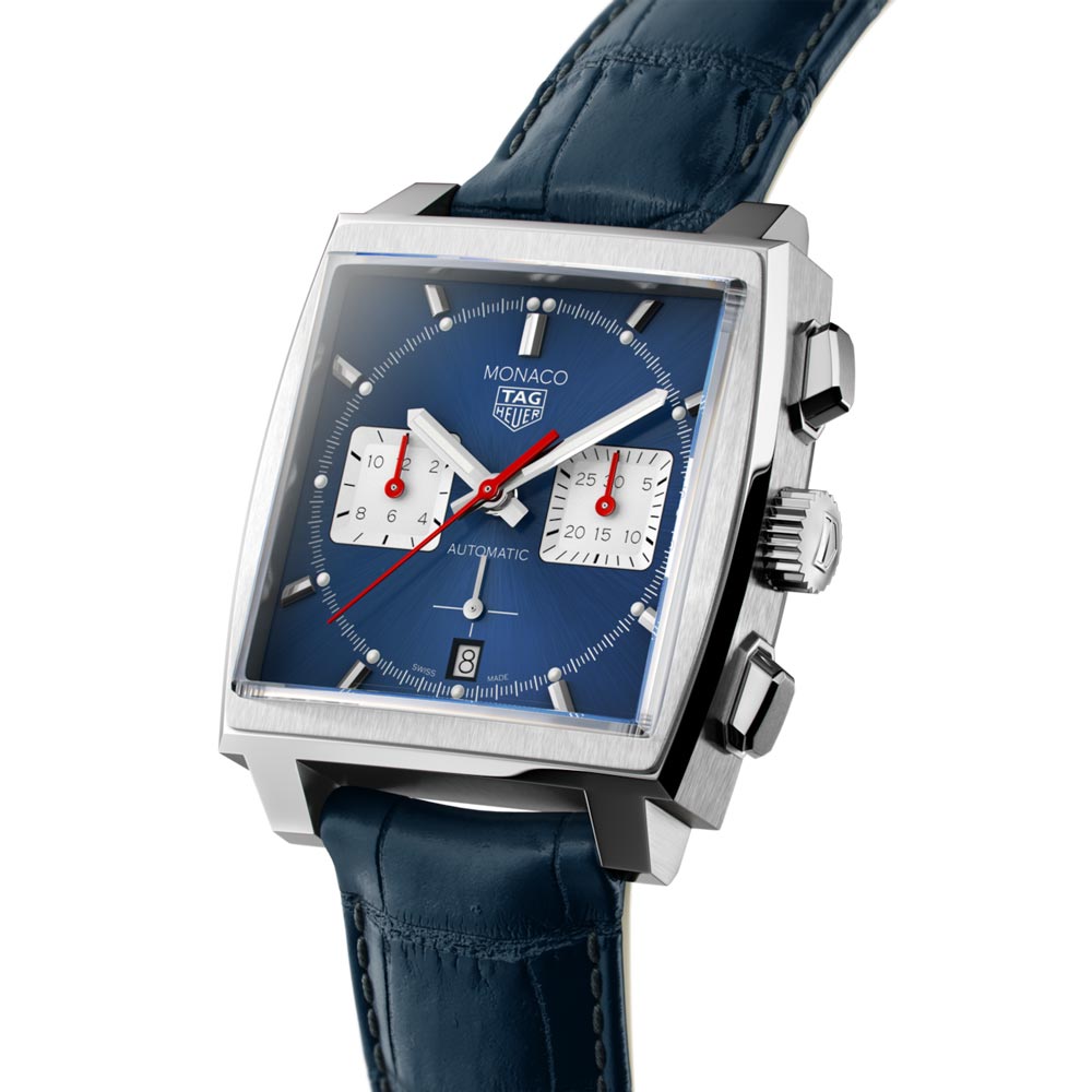 TAG Heuer Monaco 39mm Blue Dial Automatic Chronograph Gents Watch CBL2111.FC6453