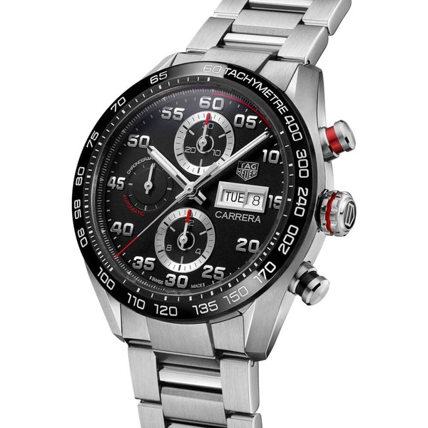 TAG Heuer Carrera 44mm Black Dial Automatic Chronograph Gents Watch CBN2A1AA.BA0643