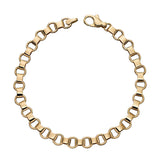 9ct Yellow Gold Large Trace Link Bracelet GB473