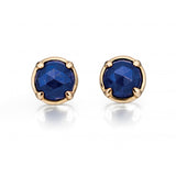 9ct Yellow Gold Blue Lapis Lazuli Stud Earrings GE2065