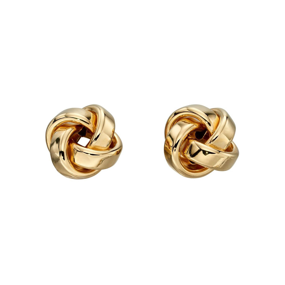 9ct Yellow Gold Knot Studs GE2201