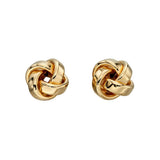 9ct Yellow Gold Knot Studs GE2201