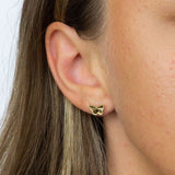 9ct Yellow Gold Butterfly Stud Earrings GE2349