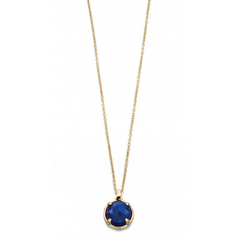 9ct Yellow Gold Fiorelli Blue Lapis Lazuli Necklace GN256