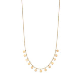 9ct Yellow Gold Disc Drop Necklace GN316
