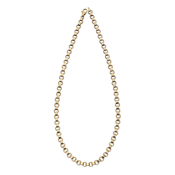 9ct Yellow Gold Circle Link Necklace GN331