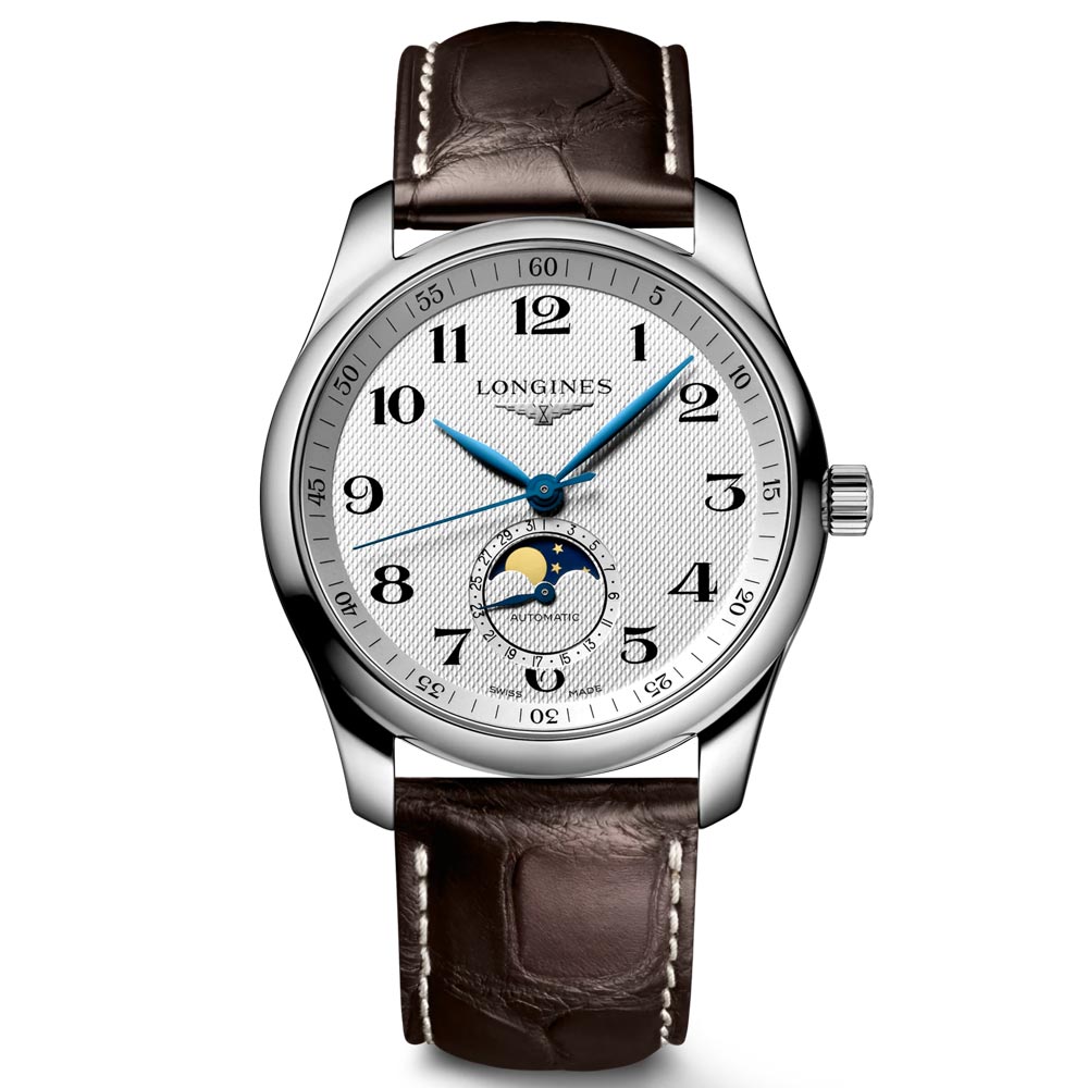 Longines Master Collection 40mm Silver Dial Automatic Moonphase Gents