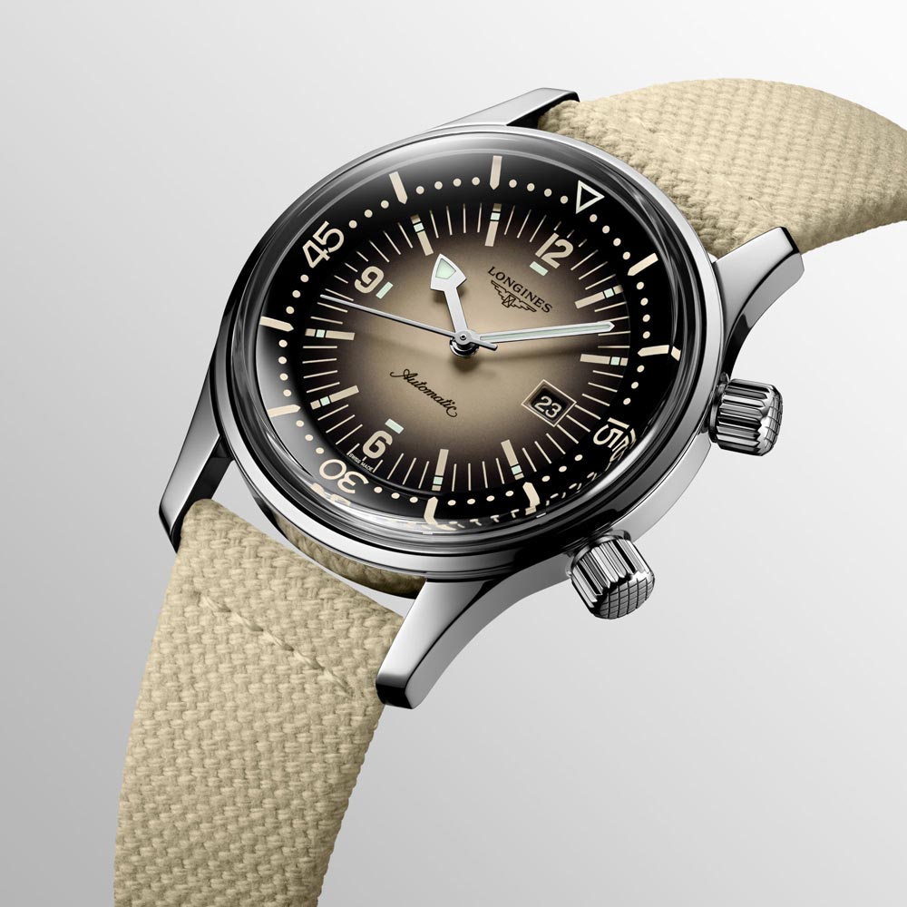 Longines Legend Diver 36mm Beige Dial Automatic Watch L3.374.4.30.2