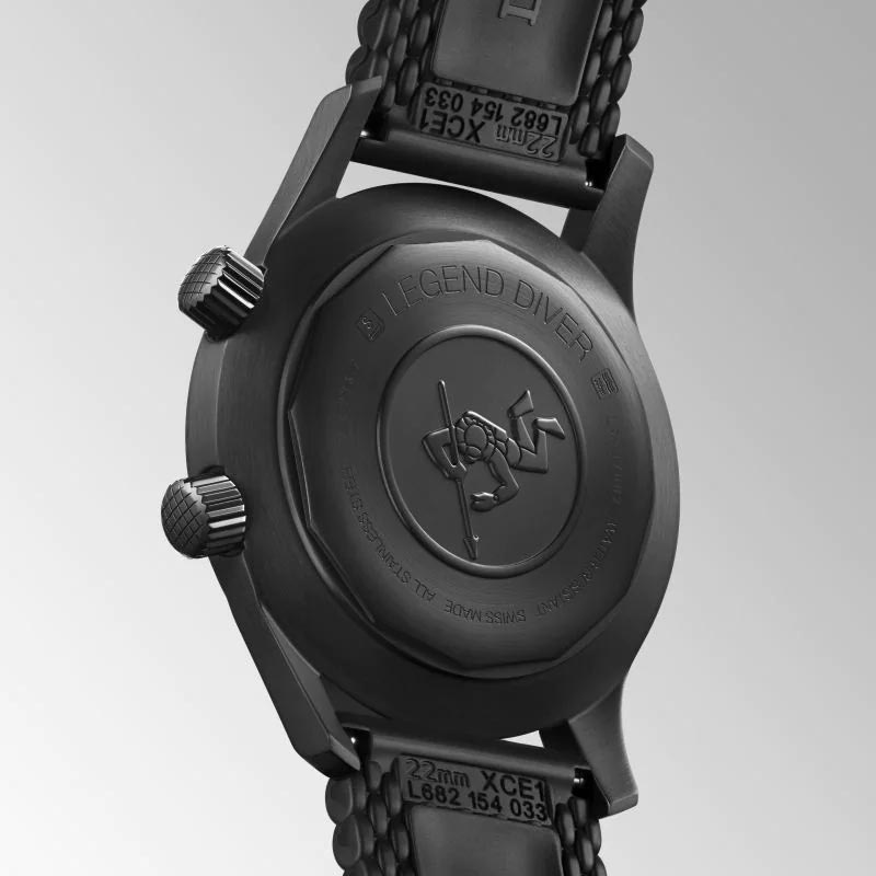 Longines Legend Diver 42mm Black PVD Steel Automatic Gents Watch L3.774.2.50.9