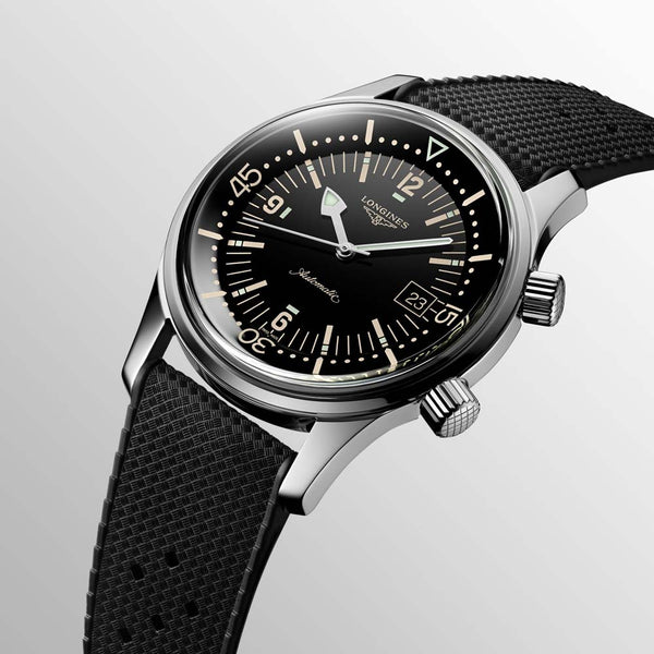 Longines Legend Diver 42mm Black Dial Automatic Gents Watch L3.774.4.50.9