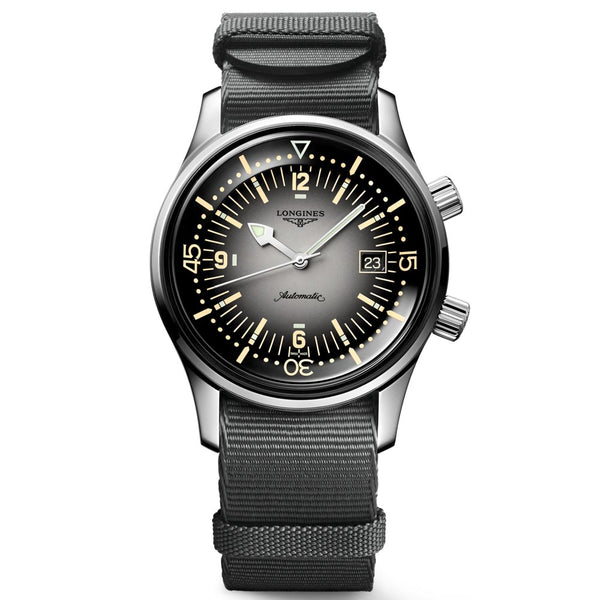 Longines Legend Diver 42mm Grey Dial Automatic Gents Watch L3.774.4.70.2