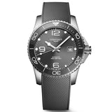 longines hydroconquest 41mm grey dial automatic gents watch