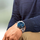 longines hydroconquest 41mm blue dial automatic gents watch model shot