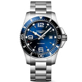 longines gents hydroconquest blue dial 44mm diving watch