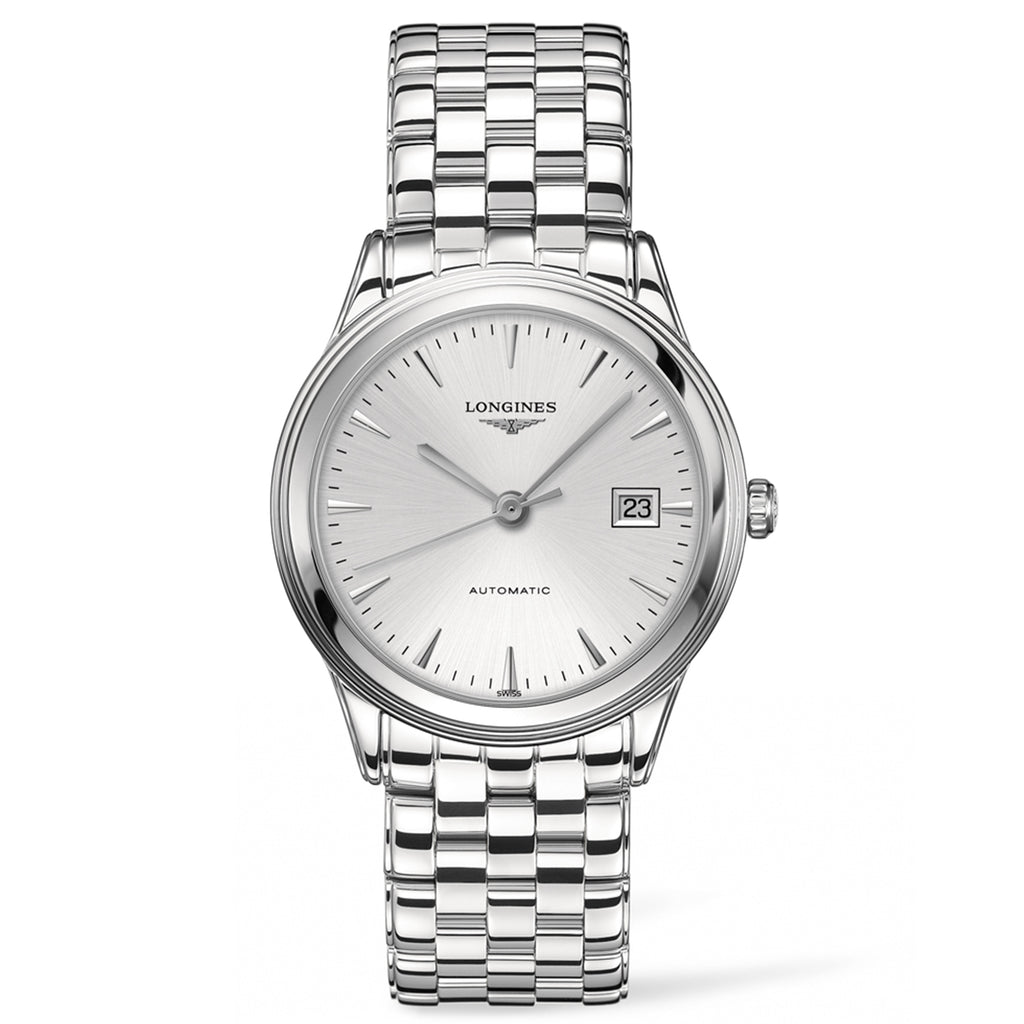 Longines Gents Flagship Stainless Steel Silver Dial Automatic Watch L4.874.4.72.6