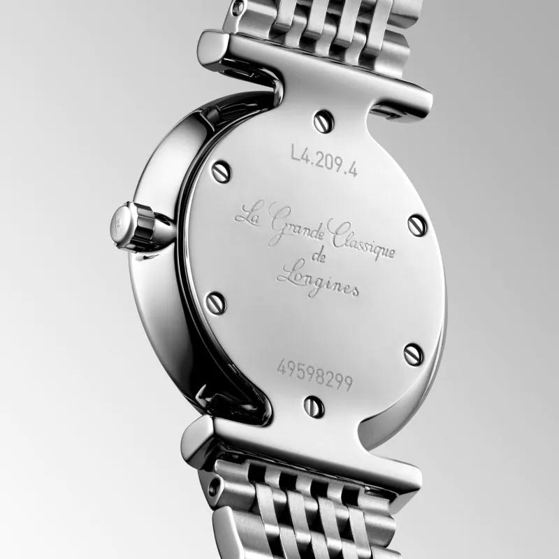 Longines La Grande Classique 24mm MOP Diamond Dot Dial Ladies Quartz Watch L4.209.4.87.6