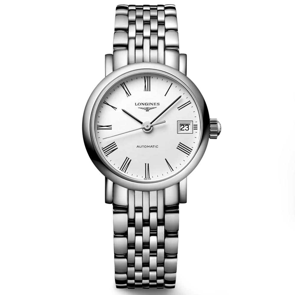 Longines Elegant Collection 25.5mm White Dial Automatic Ladies Watch L4.309.4.11.6
