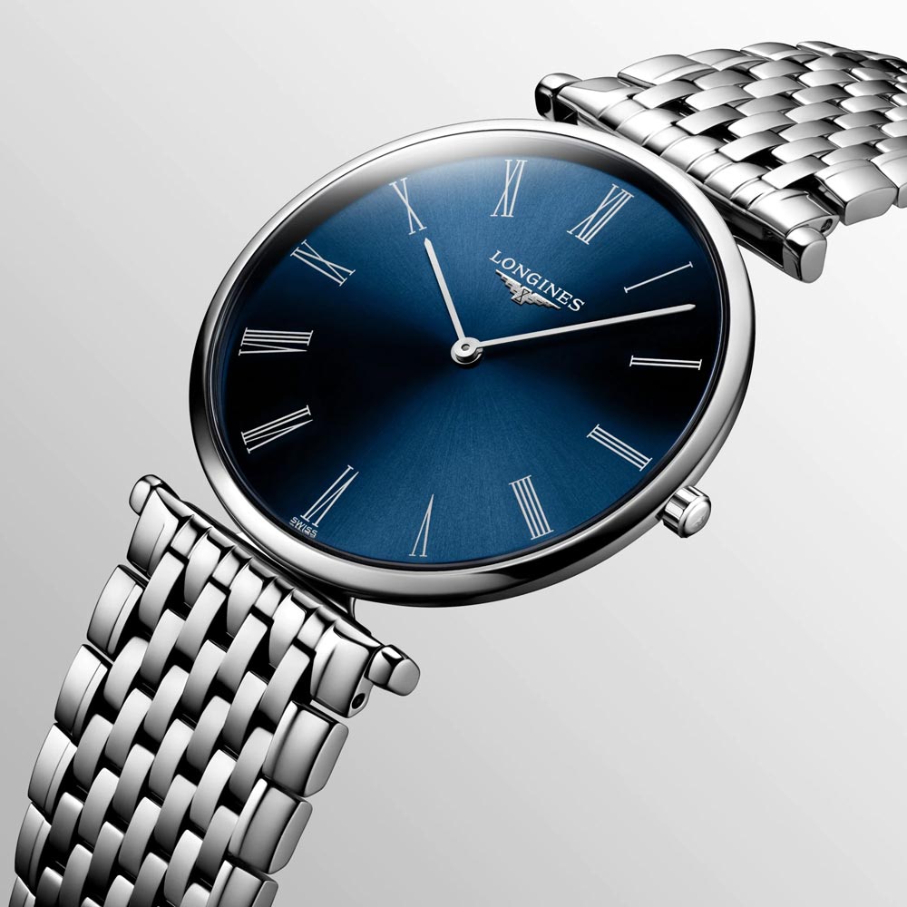 Longines La Grande Classique 36mm Blue Dial Stainless Steel Quartz Watch L4.755.4.94.6