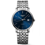 longines elegant collection 37mm blue dial automatic watch