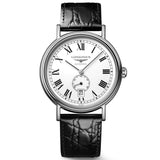 longines elegance presence 40mm white dial automatic gents watch