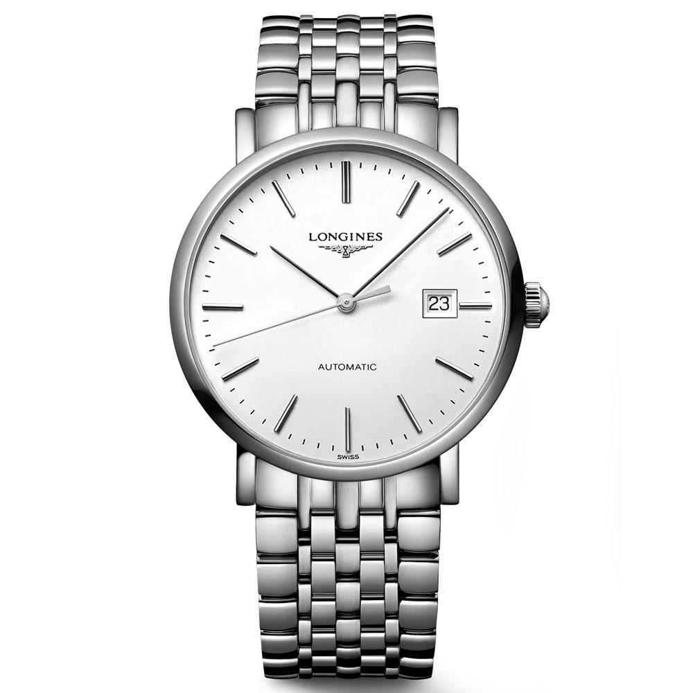 Longines Elegant Collection 39mm White Dial Automatic Watch L4.910.4.12.6