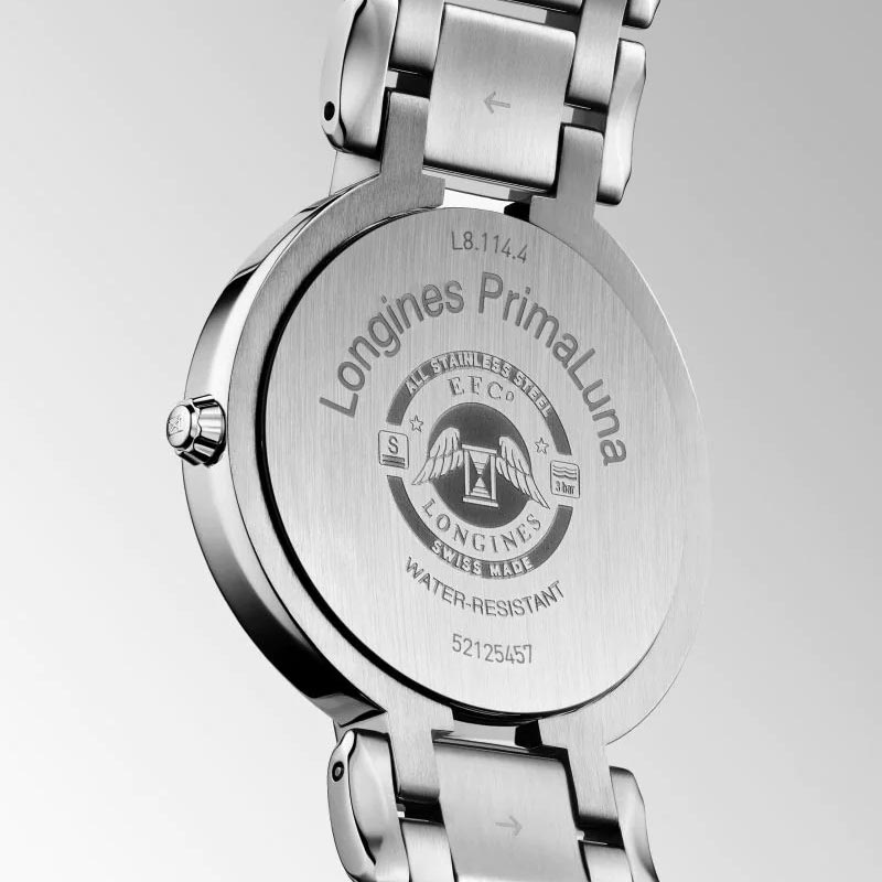 Longines PrimaLuna 34mm Silver Dial Ladies Watch L8.114.4.71.6