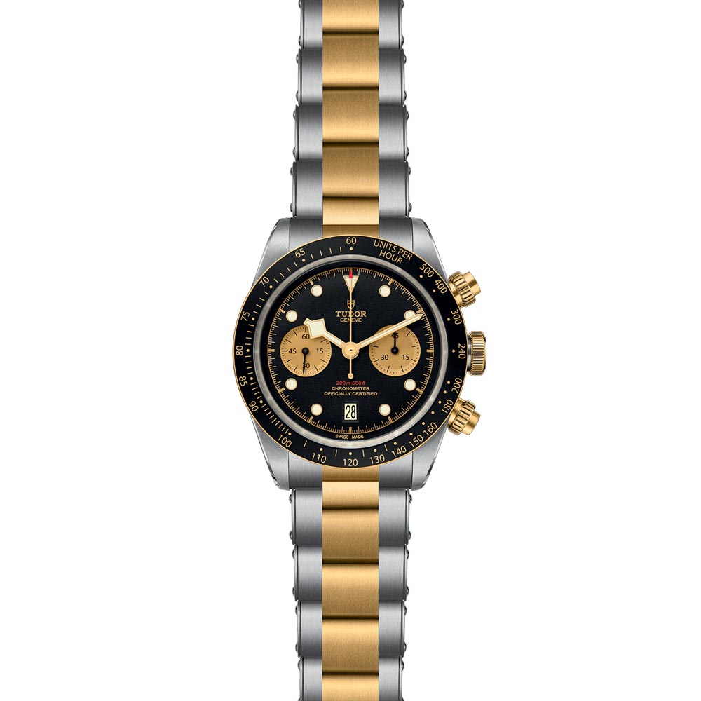 TUDOR Black Bay Chrono S&G 41mm Black Dial Steel & Gold Gents Watch M79363N-0001