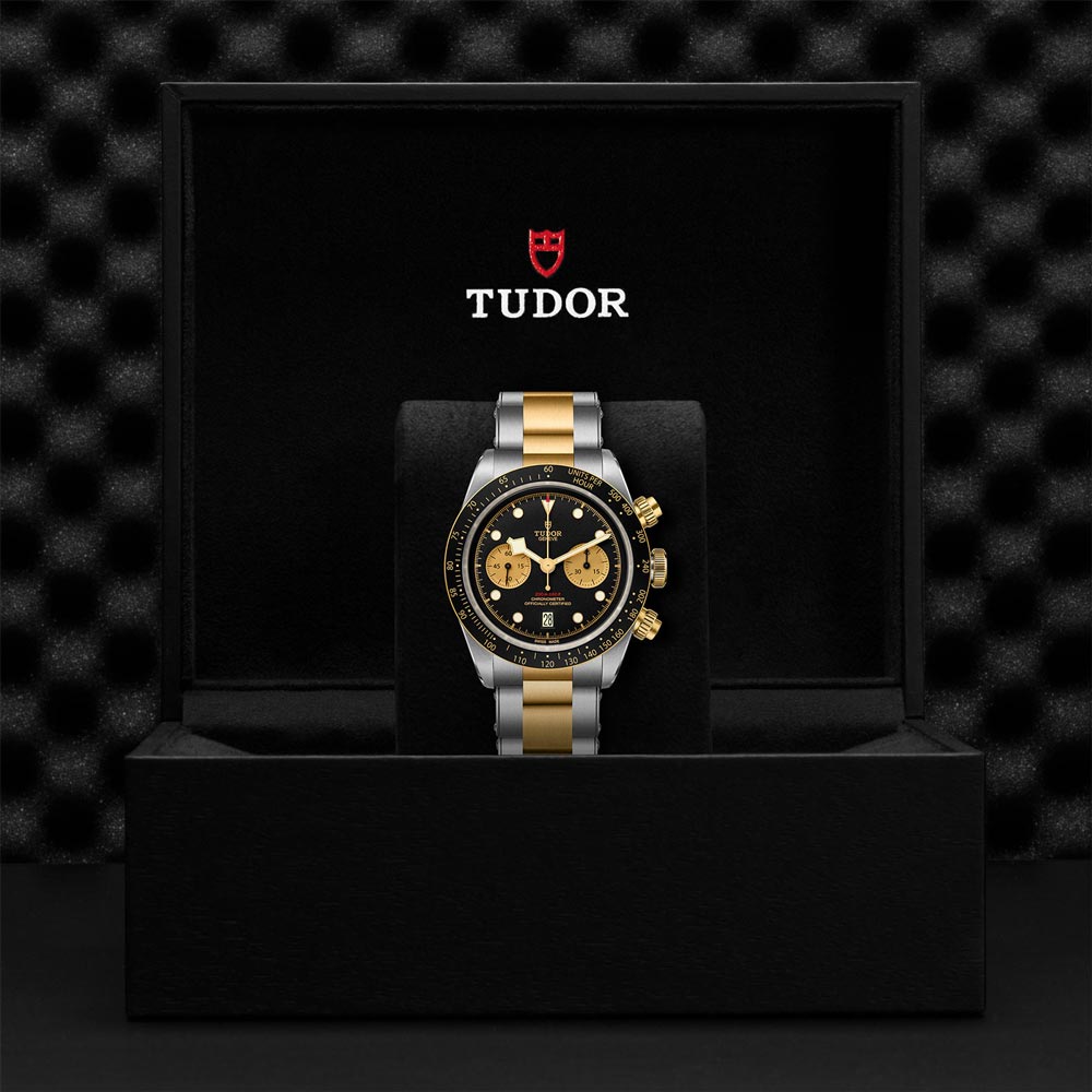 TUDOR Black Bay Chrono S&G 41mm Black Dial Steel & Gold Gents Watch M79363N-0001