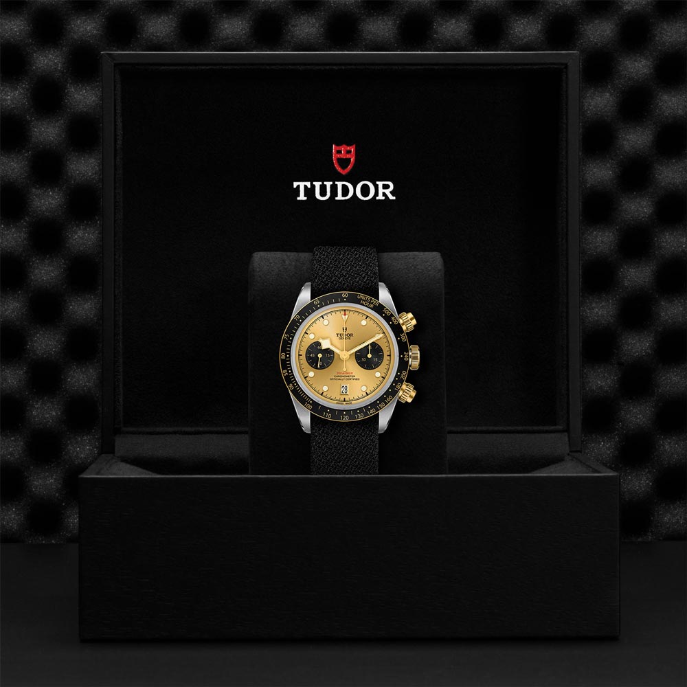 TUDOR Black Bay Chrono S&G 41mm Gold Dial Steel & Gold Gents Watch M79363N-0006