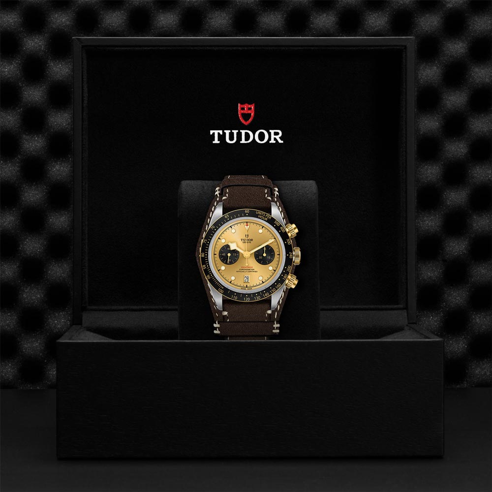 TUDOR Black Bay Chrono S&G 41mm Gold Dial Steel & Gold Gents Watch M79363N-0008