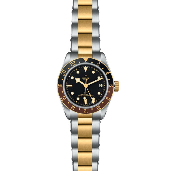 TUDOR Black Bay GMT S&G 41mm Black Dial Steel & Gold Gents Watch M79833MN-0001