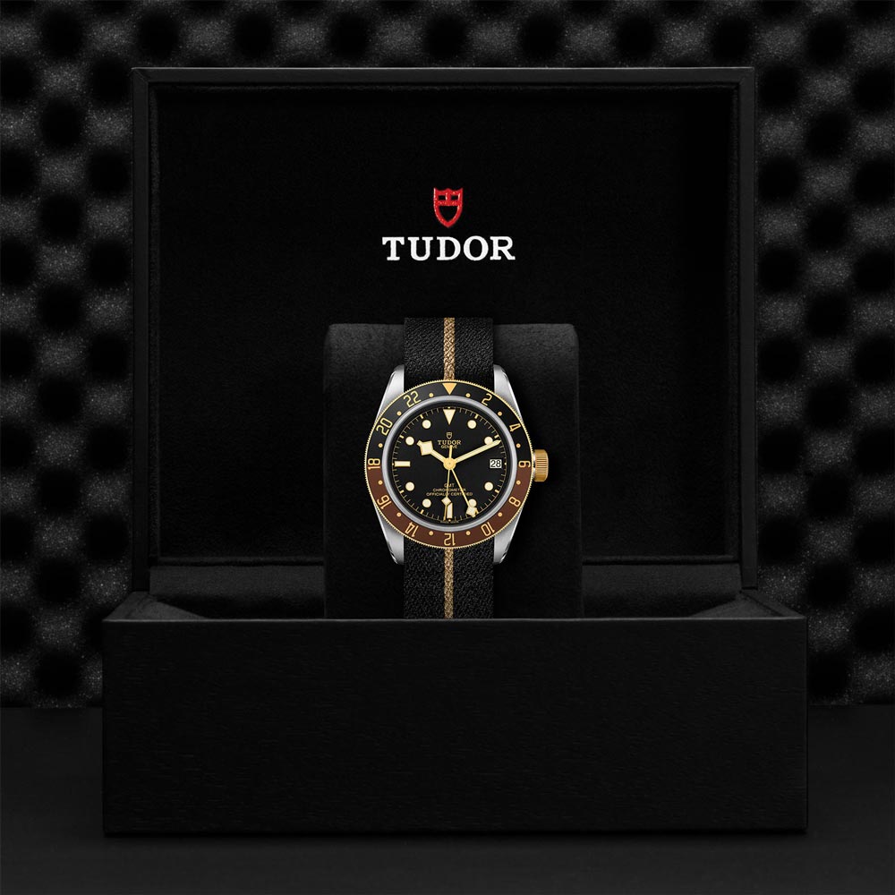 TUDOR Black Bay GMT S&G 41mm Black Dial Steel & Gold Gents Watch M79833MN-0004