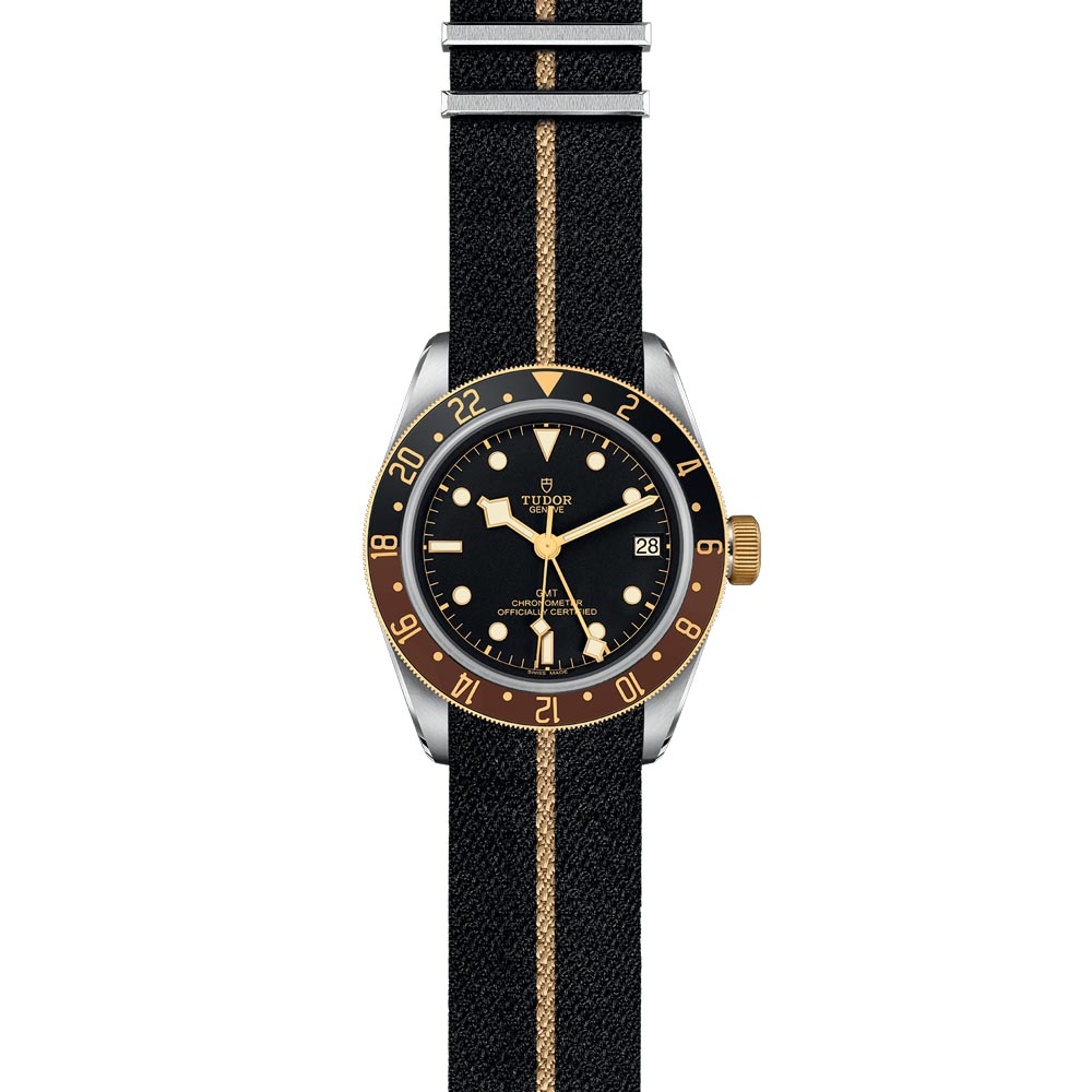 TUDOR Black Bay GMT S&G 41mm Black Dial Steel & Gold Gents Watch M79833MN-0004
