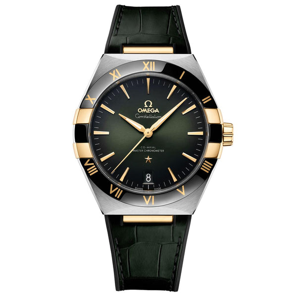 OMEGA Constellation 41mm Green Dial 18ct Gold & Steel Gents Automatic Watch 13123412110001